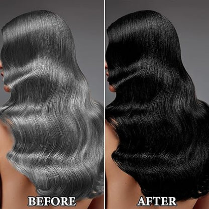 Crema para el cabello con peine para cubrir canas negro - additional image 8